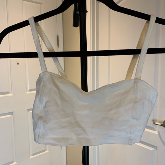 Brandy Melville caged bralette white NWOT sz Small - Picture 5 of 6
